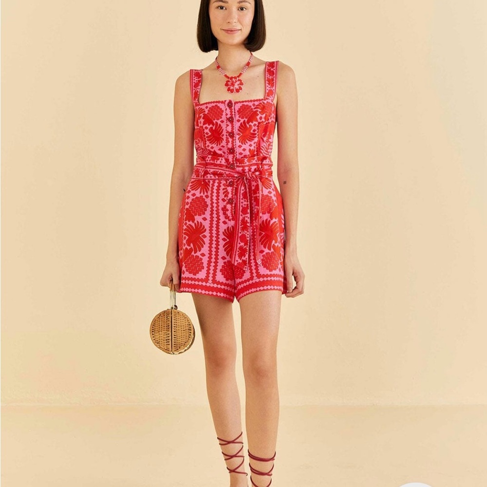 FARM Rio Red and Pink One Piece